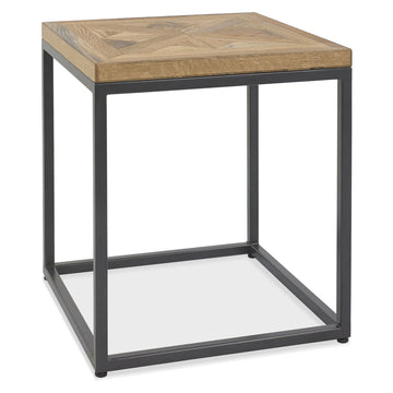 Bentley Designs Indus Rustic Oak Lamp Table | Taylors on the High Street